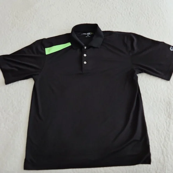 Cypress Club Tech Men's Black Polo Shirt  Medium - Picture 2 of 10